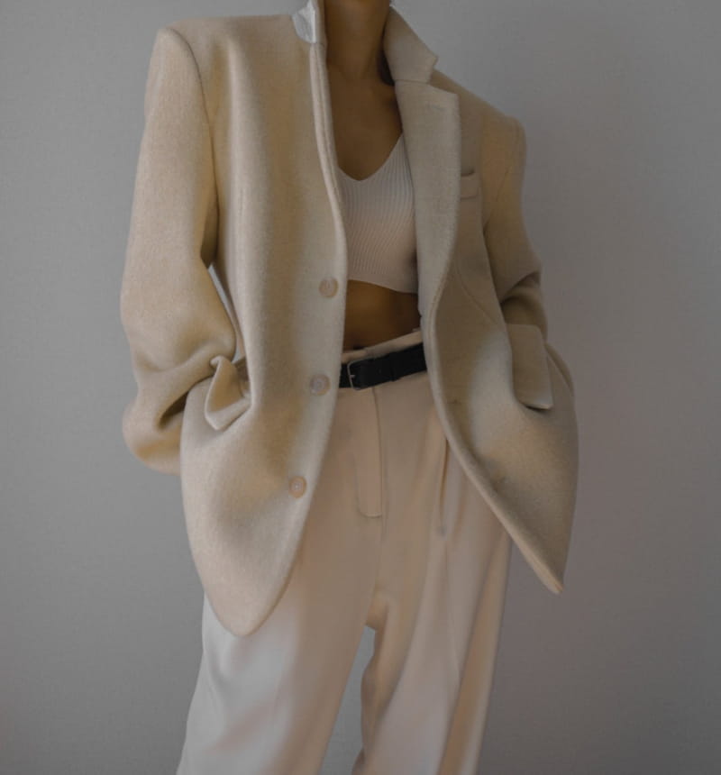 Paper Moon - Korean Women Fashion - #momslook - LUX camel blend wool oversized single blazer - 10