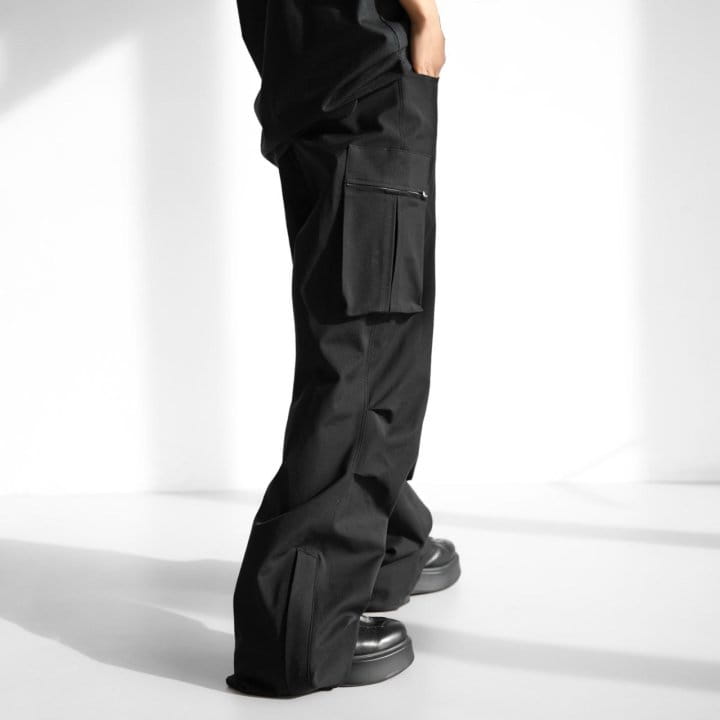 Paper Moon - Korean Women Fashion - #momslook - LUX heavy texture wide cargo trousers - 2