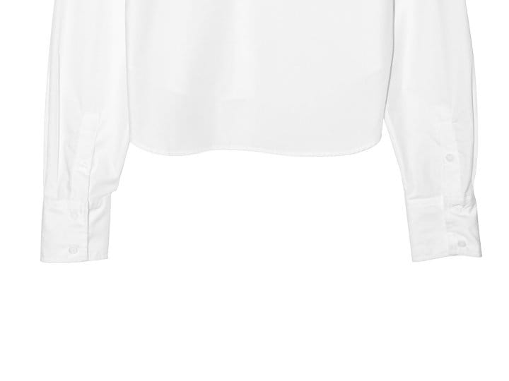 Paper Moon - Korean Women Fashion - #momslook - point collar maxi sleeved button down slim shirt - 10