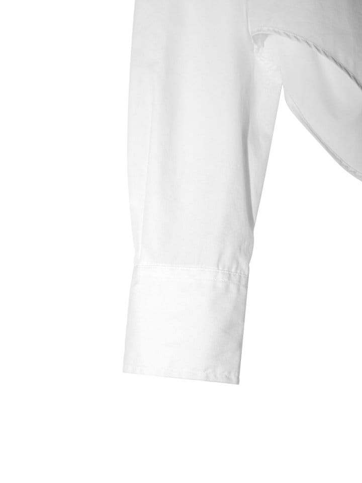 Paper Moon - Korean Women Fashion - #momslook - point collar maxi sleeved button down slim shirt - 6