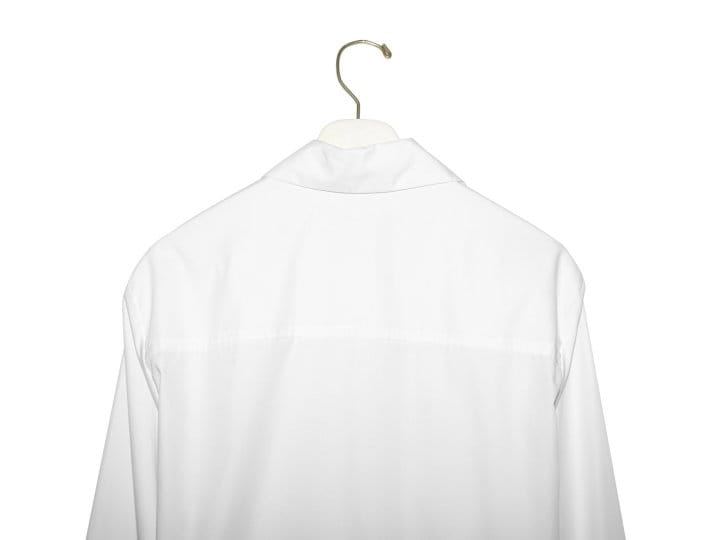 Paper Moon - Korean Women Fashion - #momslook - point collar maxi sleeved button down slim shirt - 8