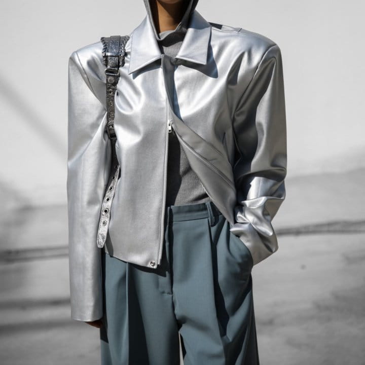 Paper Moon - Korean Women Fashion - #thelittlethings - two way zipped vegan leather jacket - 4