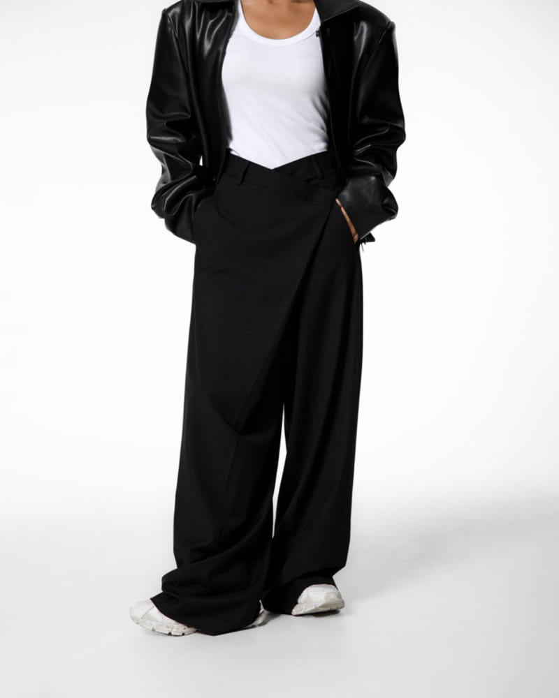 Paper Moon - Korean Women Fashion - #momslook - two way zipped vegan leather jacket - 6