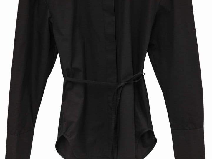 Paper Moon - Korean Women Fashion - #restrostyle - padded shoulder button down cotton shirt - 10