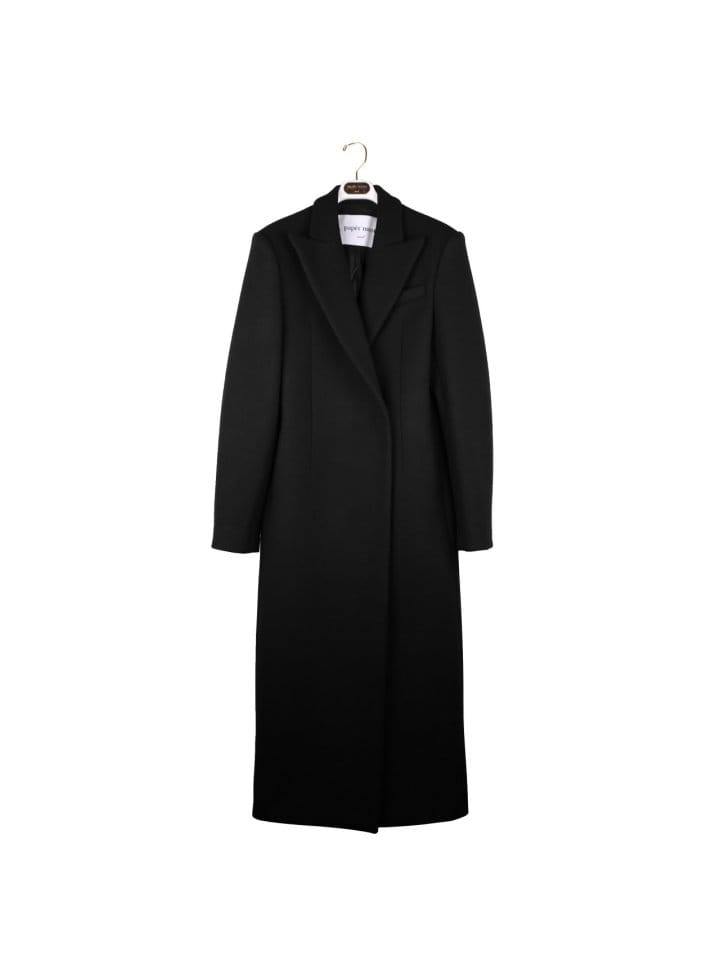 Paper Moon - Korean Women Fashion - #restrostyle - virgin 100 % wool peak lapel tailored maxi coat - 6