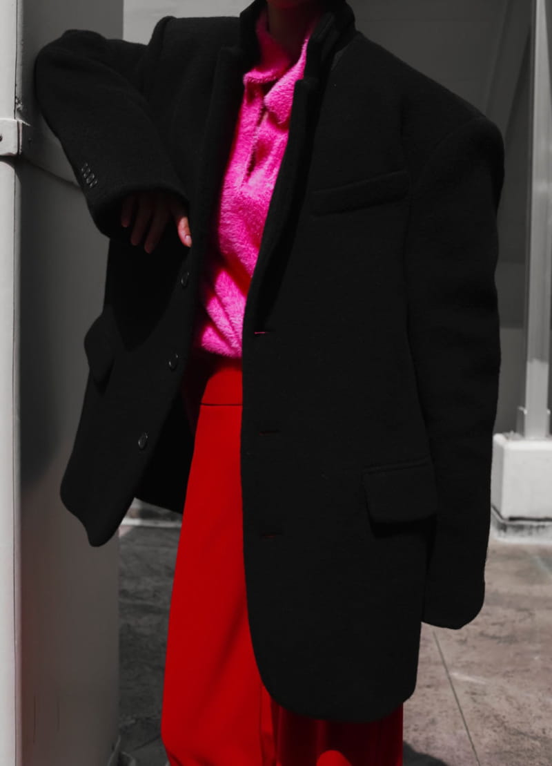 Paper Moon - Korean Women Fashion - #restrostyle - LUX camel blend wool oversized single blazer - 5