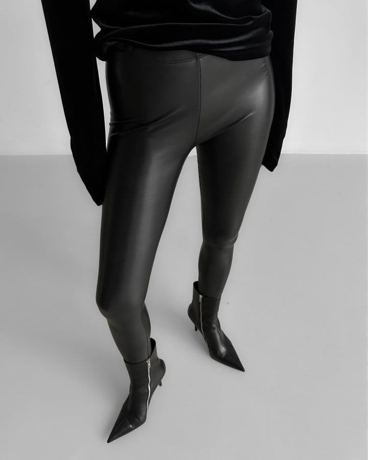 Paper Moon - Korean Women Fashion - #restrostyle - faux leather leggings