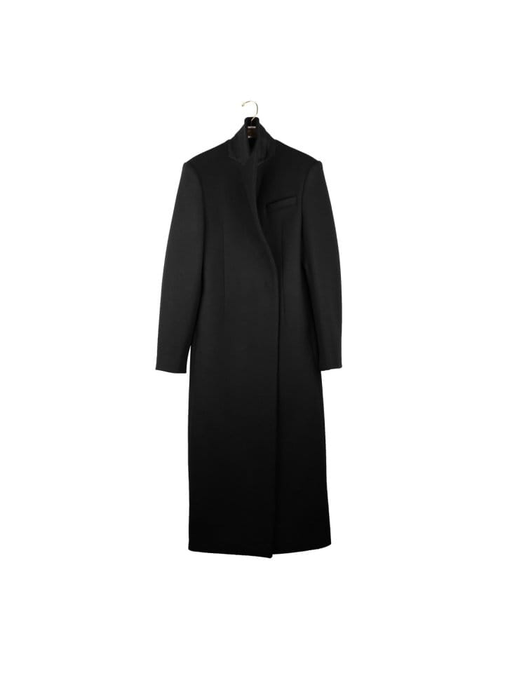 Paper Moon - Korean Women Fashion - #shopsmall - virgin 100 % wool peak lapel tailored maxi coat - 8