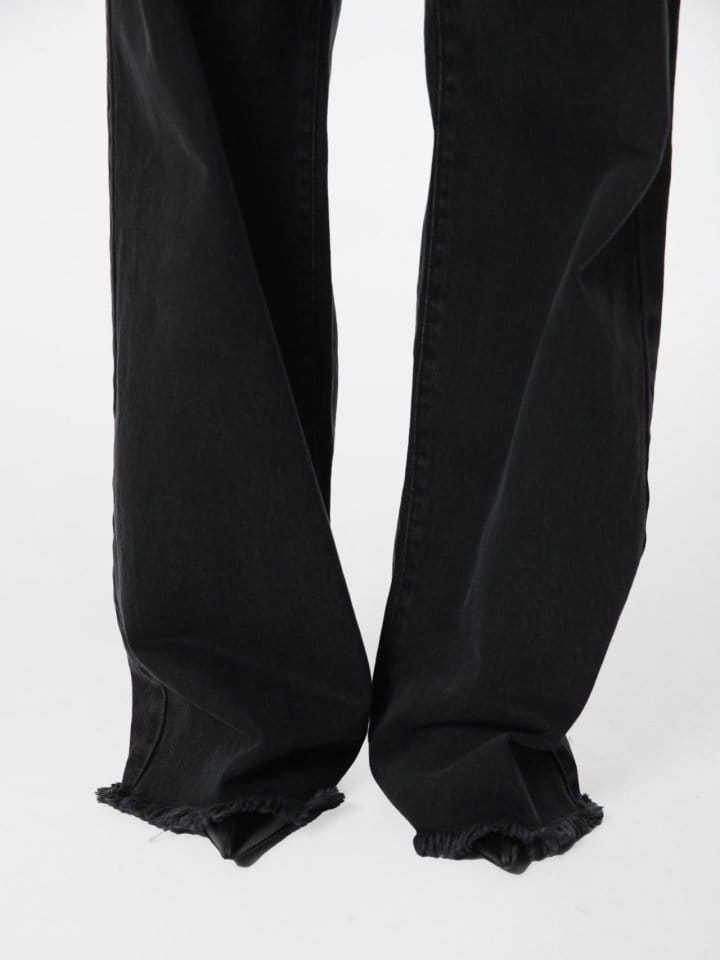 Paper Moon - Korean Women Fashion - #thatsdarling - pin ~ tuck detail wide black jeans - 7