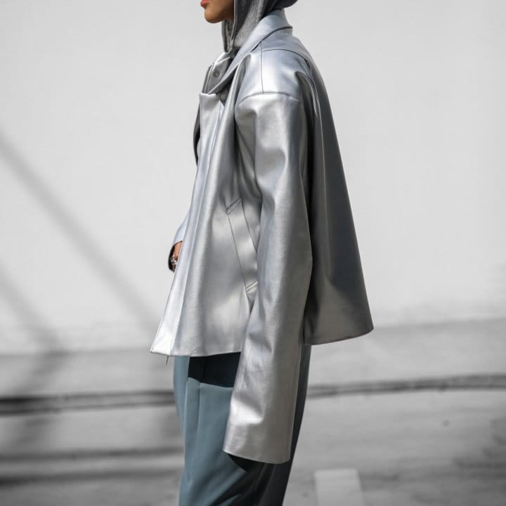 Paper Moon - Korean Women Fashion - #thatsdarling - two way zipped vegan leather jacket - 2