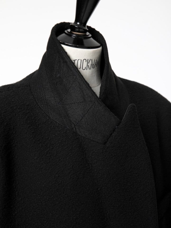 Paper Moon - Korean Women Fashion - #vintageinspired - LUX Tuxedo satin peaked lapel tweed double breasted coat - 9