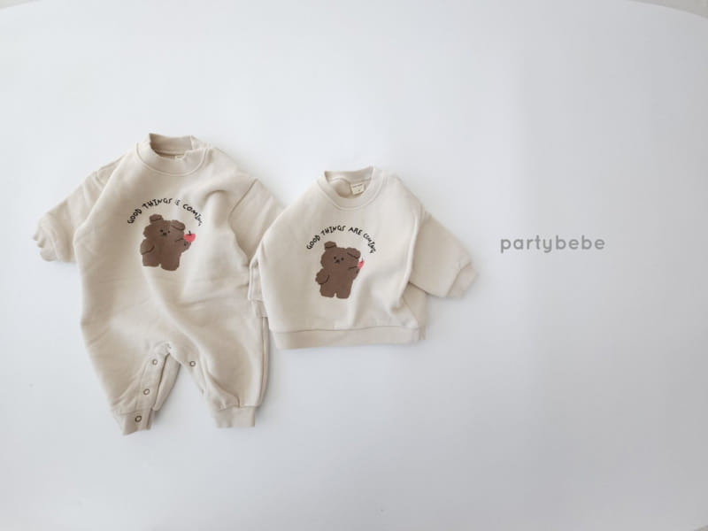 Party Kids - Korean Baby Fashion - #babyboutique - Apple Bear Bodysuit