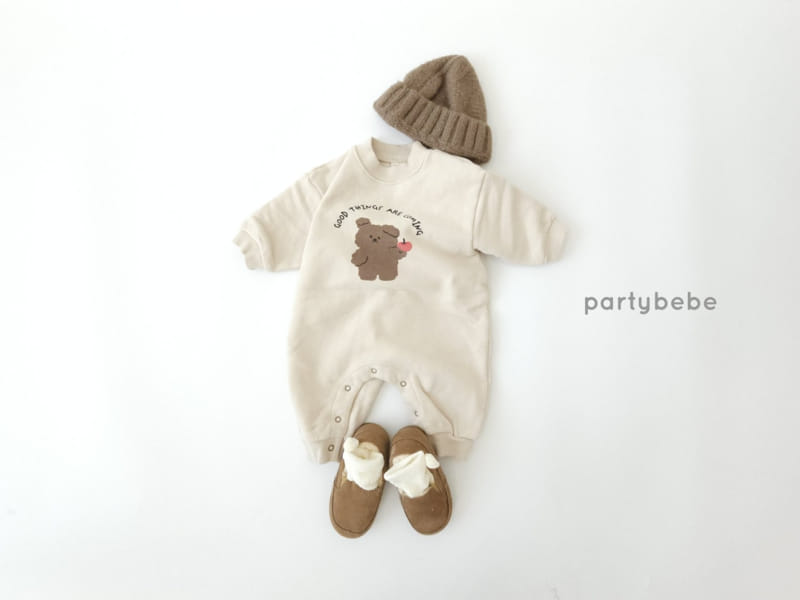 Party Kids - Korean Baby Fashion - #babyboutiqueclothing - Apple Bear Bodysuit - 3
