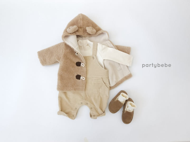 Party Kids - Korean Baby Fashion - #babyootd - Warm Overalls - 9