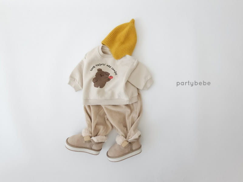 Party Kids - Korean Children Fashion - #childofig - Apple Bear Sweatshirt - 2