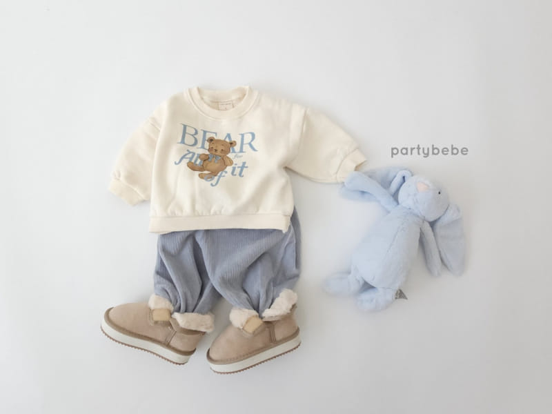 Party Kids - Korean Children Fashion - #designkidswear - Ribbon Bear Sweatshirt - 6