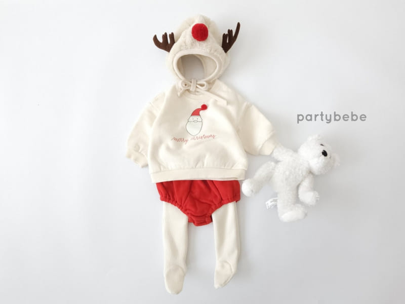 Party Kids - Korean Children Fashion - #designkidswear - Santa Sweatshirt
