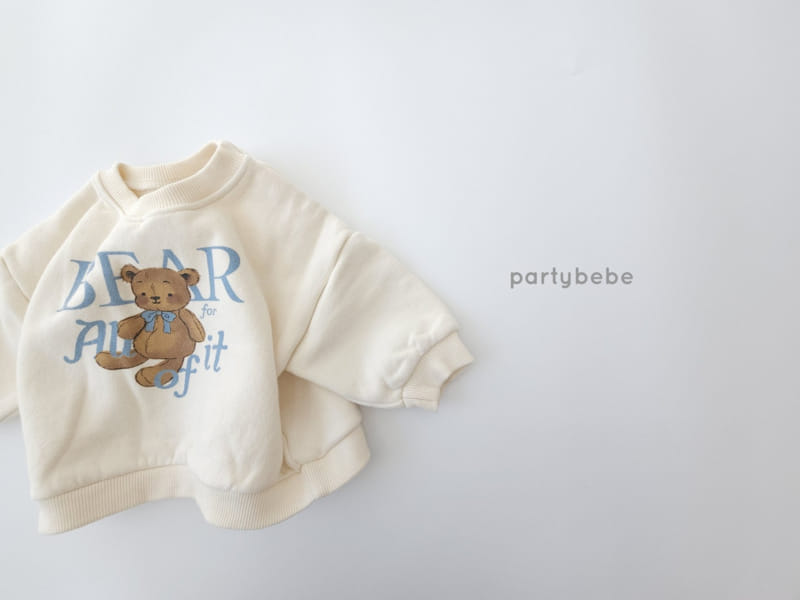 Party Kids - Korean Children Fashion - #discoveringself - Ribbon Bear Sweatshirt - 7