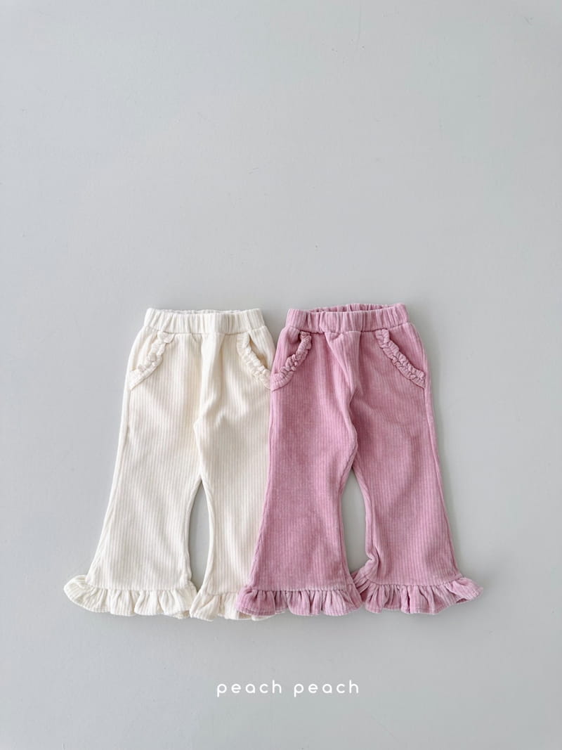 Peach Peach - Korean Children Fashion - #fashionkids - Gremy Rib Pants - 2