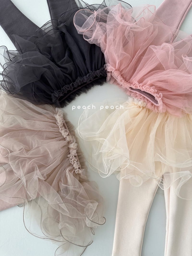 Peach Peach - Korean Children Fashion - #littlefashionista - Winter Darling Tutu Skirt Leggings - 2