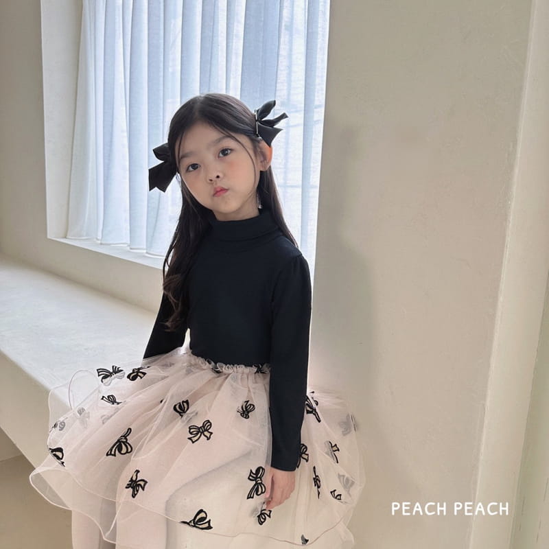 Peach Peach - Korean Children Fashion - #littlefashionista - Ribbon Tutu Skirt Leggings - 8