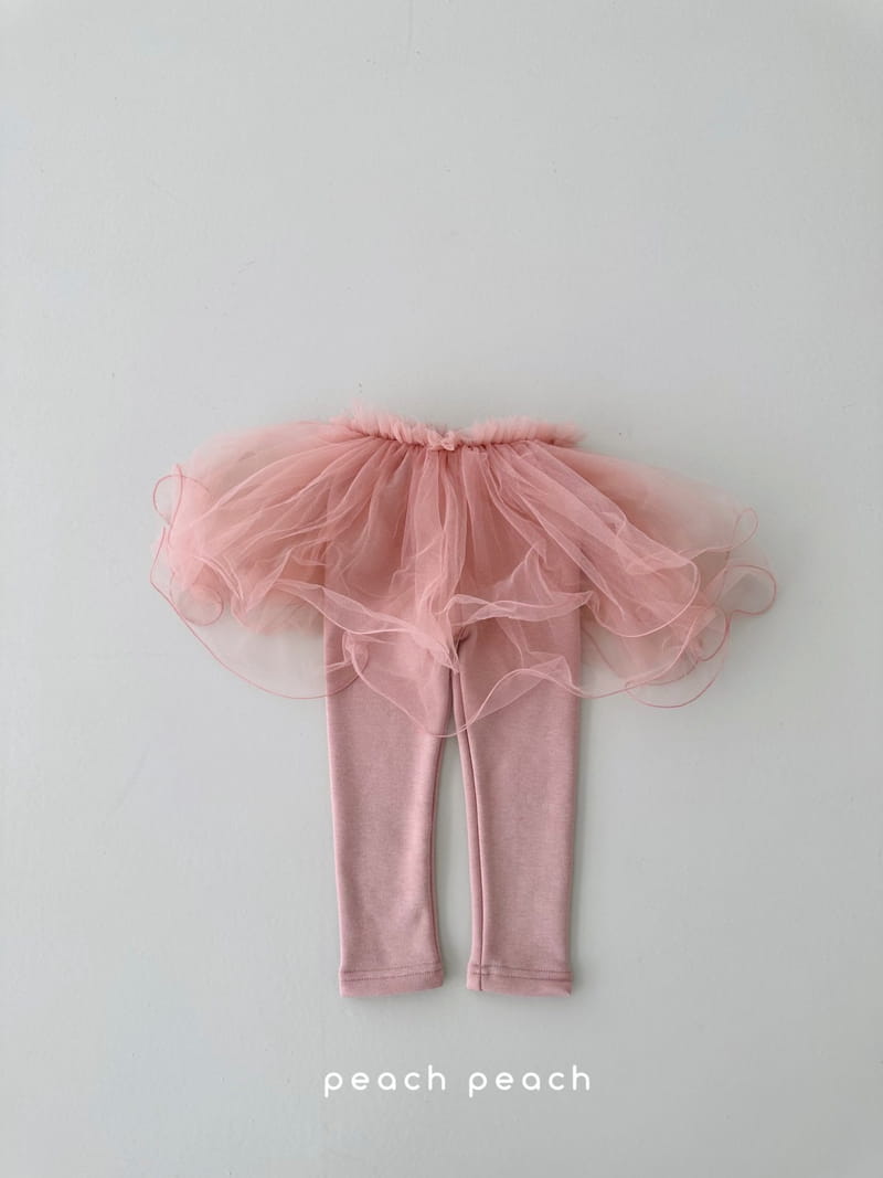 Peach Peach - Korean Children Fashion - #magicofchildhood - Winter Darling Tutu Skirt Leggings - 3