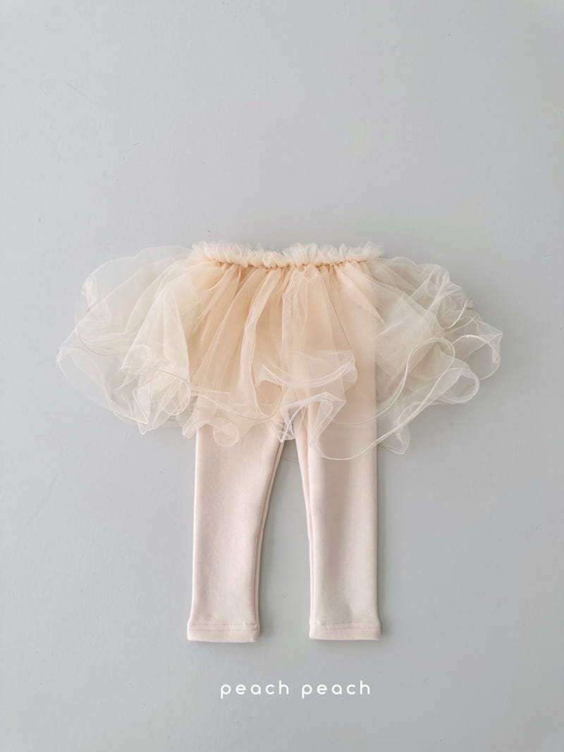 Peach Peach - Korean Children Fashion - #magicofchildhood - Winter Darling Tutu Skirt Leggings - 4