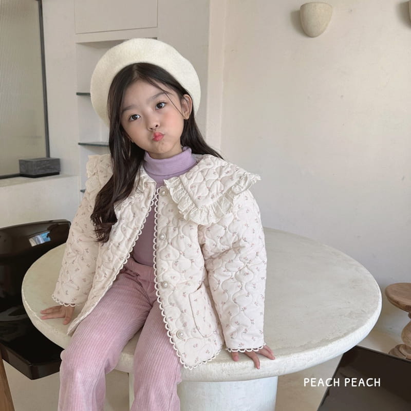 Peach Peach - Korean Children Fashion - #toddlerclothing - Gremy Rib Pants - 12