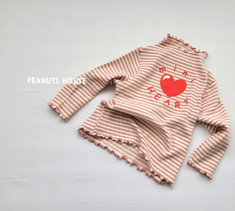 Peanuts - Korean Children Fashion - #kidsshorts - Mini Heart Tee - 6