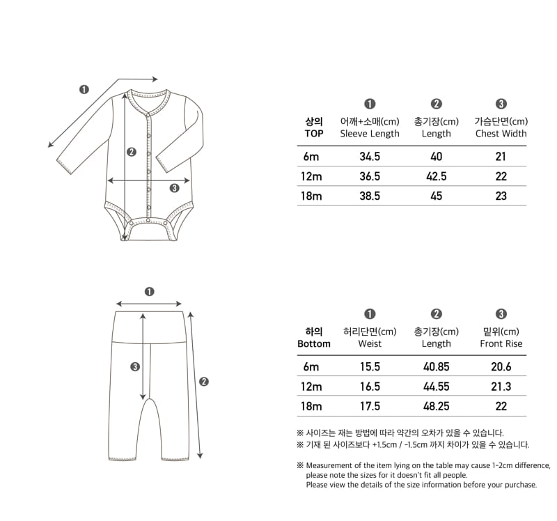 Peekaboo - Korean Baby Fashion - #babylifestyle - Lumi Bodysuit with Pants - 8
