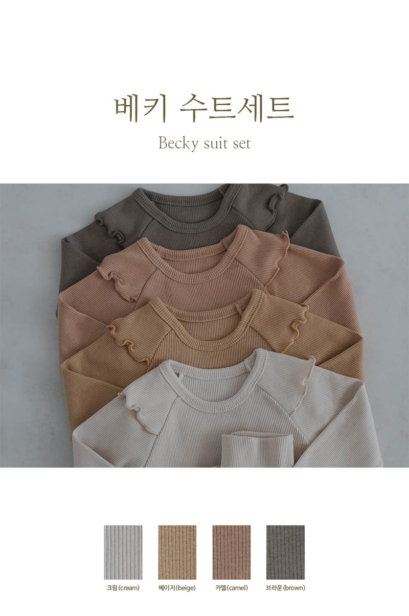 Peekaboo - Korean Baby Fashion - #babyoutfit - Beki Bodysuit Pants Set