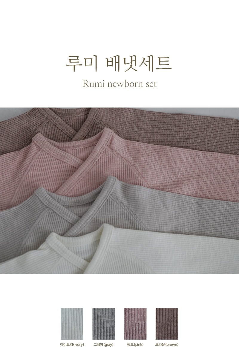 Peekaboo - Korean Baby Fashion - #onlinebabyboutique - Lumi Benet Pants Hat Set 3m