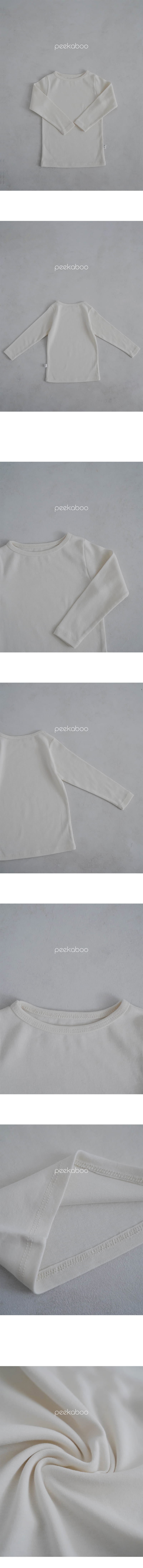 Peekaboo - Korean Children Fashion - #kidsshorts - Long Herry Tee - 5