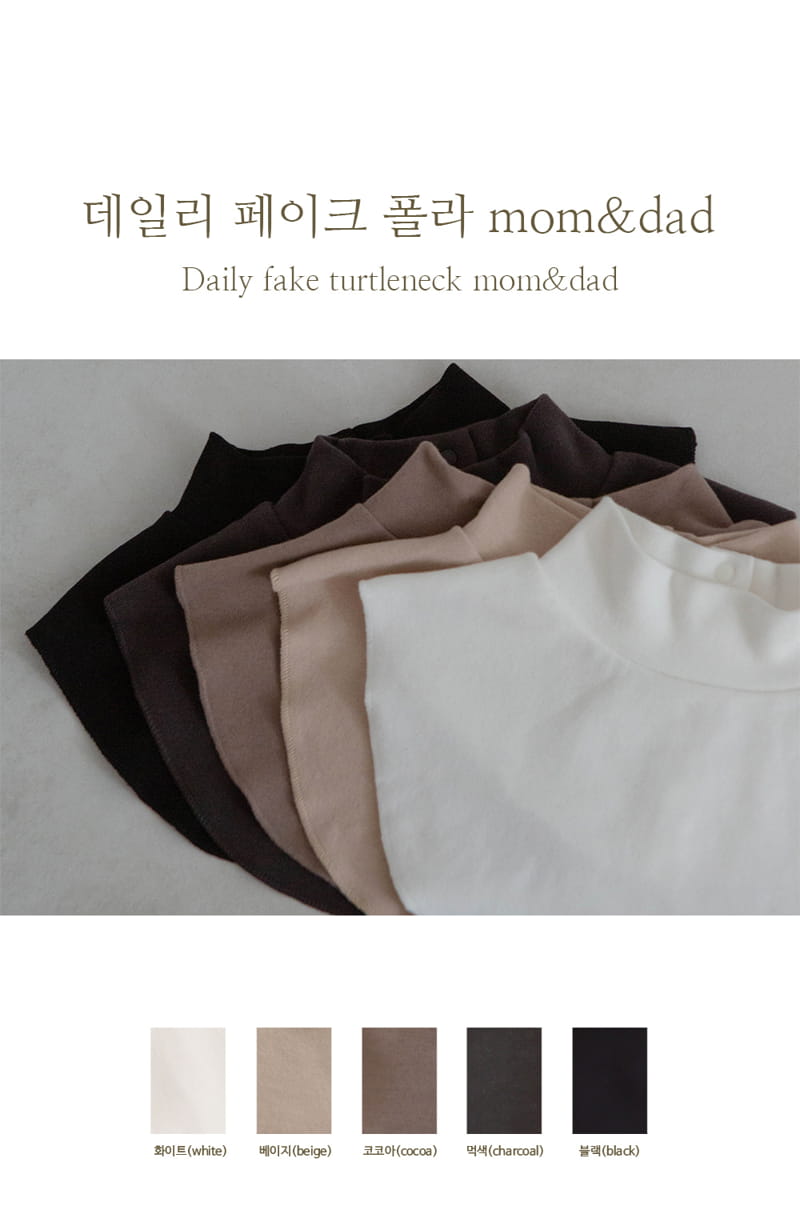Peekaboo - Korean Women Fashion - #womensfashion - Daily F Turtleneck Mom Dad