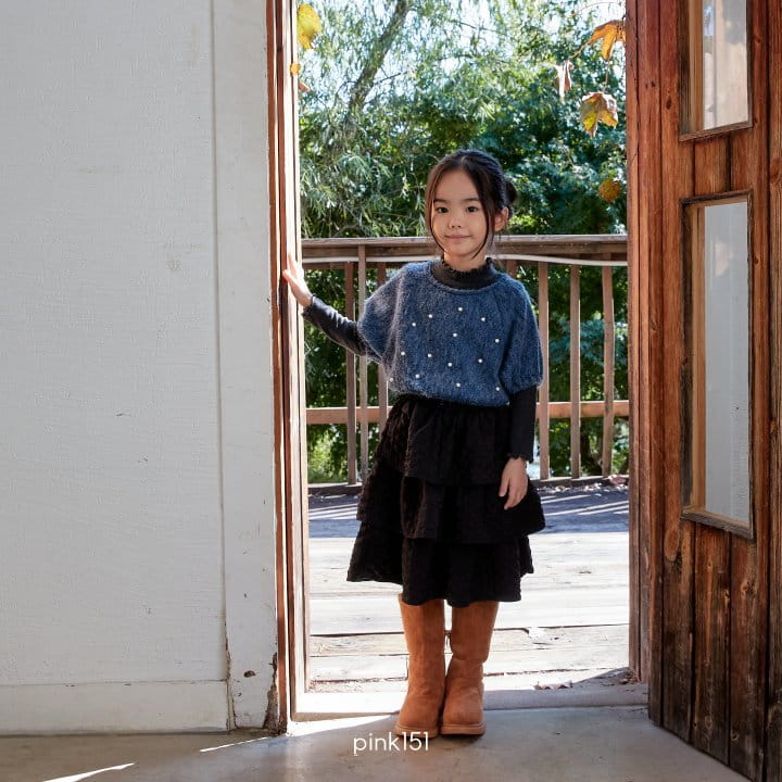 Pink151 - Korean Children Fashion - #childrensboutique - Pearl Short Sleeves Knit Tee - 3