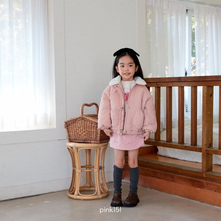 Pink151 - Korean Children Fashion - #designkidswear - Ribbon Heart Padding Jumper - 2