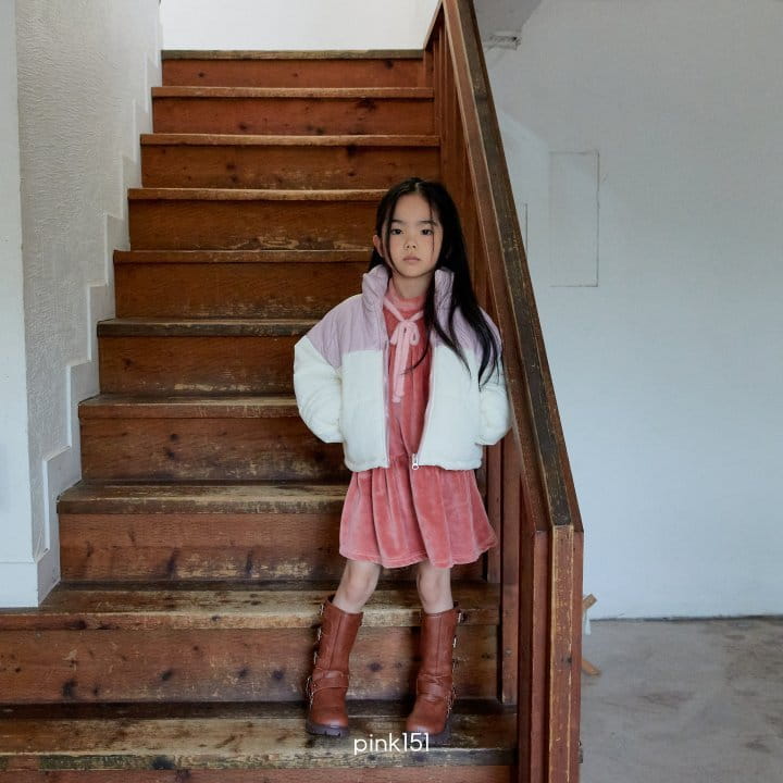 Pink151 - Korean Children Fashion - #designkidswear - Shiny Crop Padding Jumper