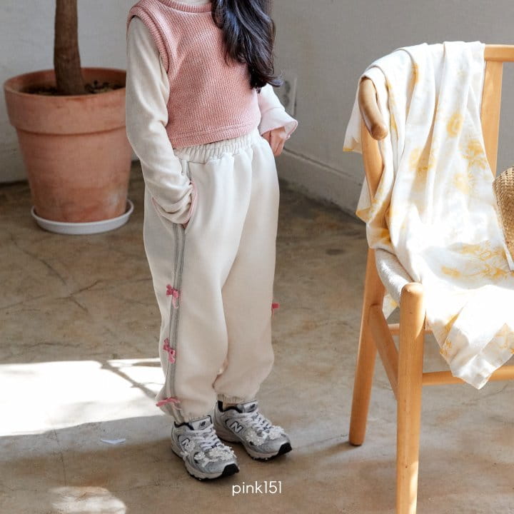 Pink151 - Korean Children Fashion - #designkidswear - Ribbon Tape Pants - 9