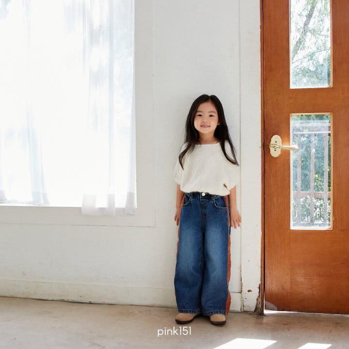 Pink151 - Korean Children Fashion - #discoveringself - Pearl Short Sleeves Knit Tee - 5