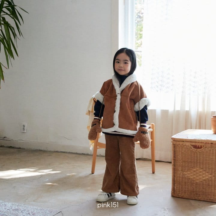 Pink151 - Korean Children Fashion - #fashionkids - Shawl Collar Musthang Vest