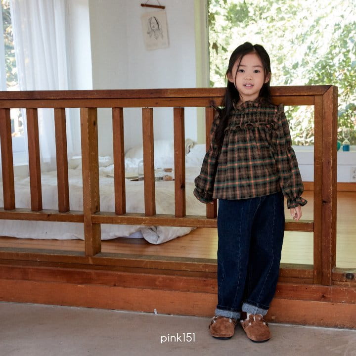 Pink151 - Korean Children Fashion - #kidsstore - Check Frill Blouse - 5