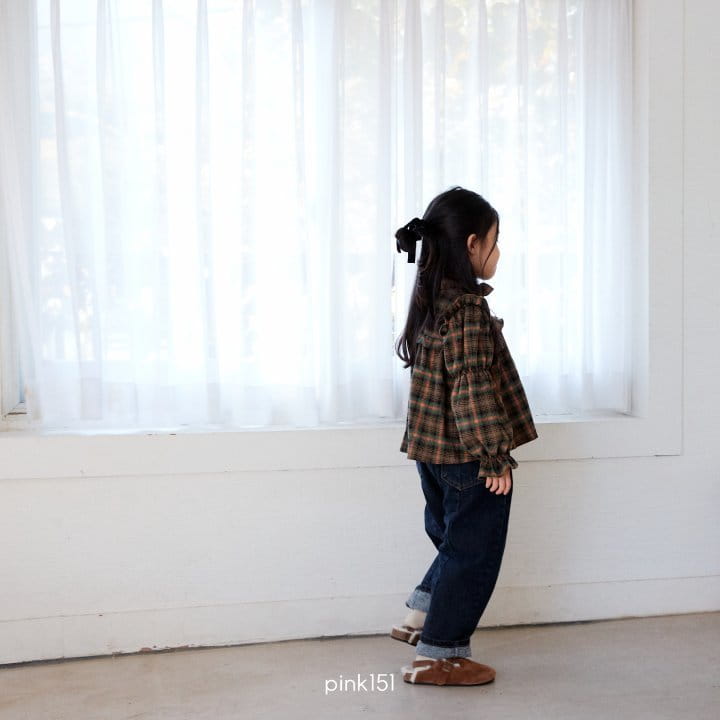 Pink151 - Korean Children Fashion - #kidzfashiontrend - Check Frill Blouse - 6