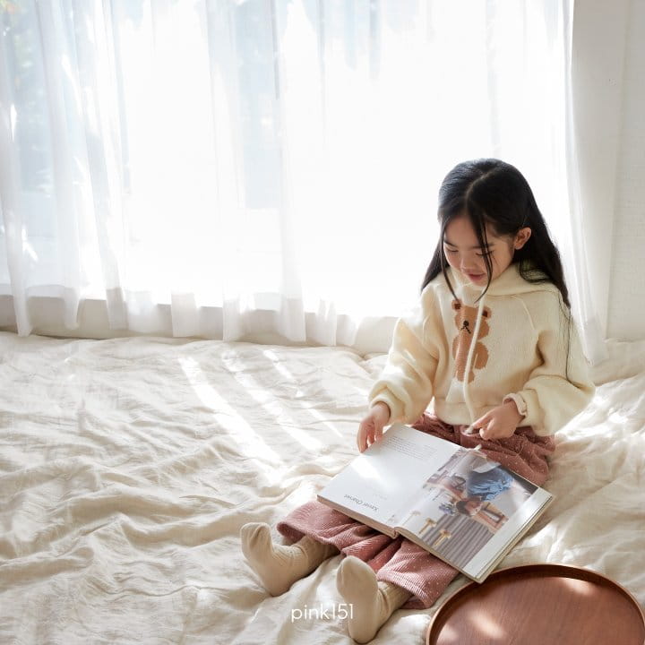 Pink151 - Korean Children Fashion - #littlefashionista - Teddy Knit Crop Hoody Tee - 12