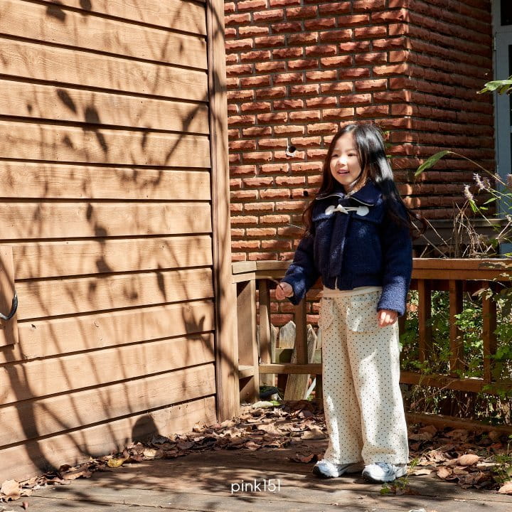 Pink151 - Korean Children Fashion - #toddlerclothing - Dot Rib Pants - 6