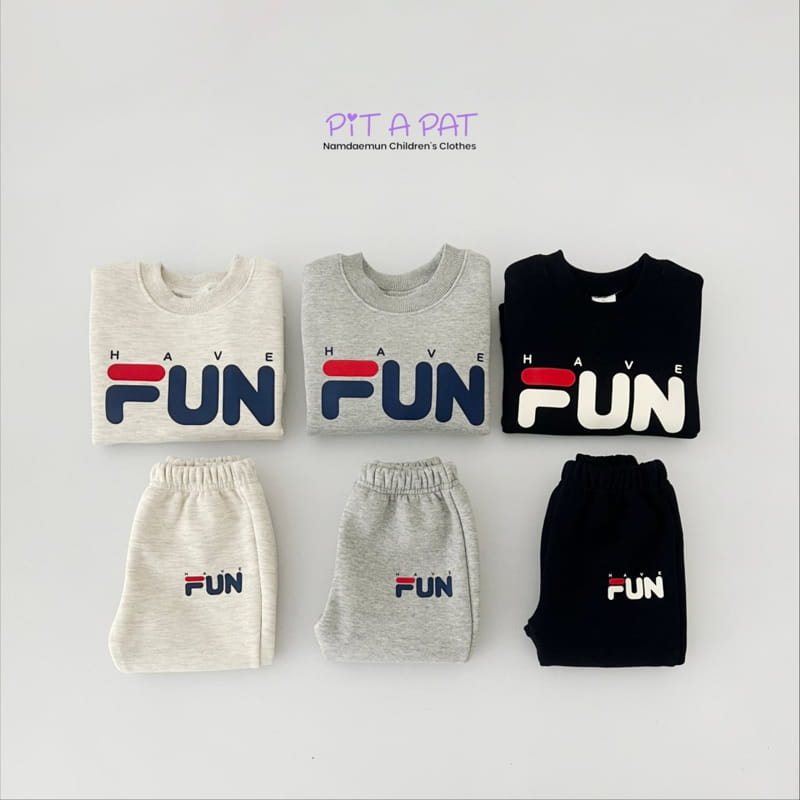 Pitapat - Korean Children Fashion - #stylishchildhood - Have Fun Top Bottom Set - 3