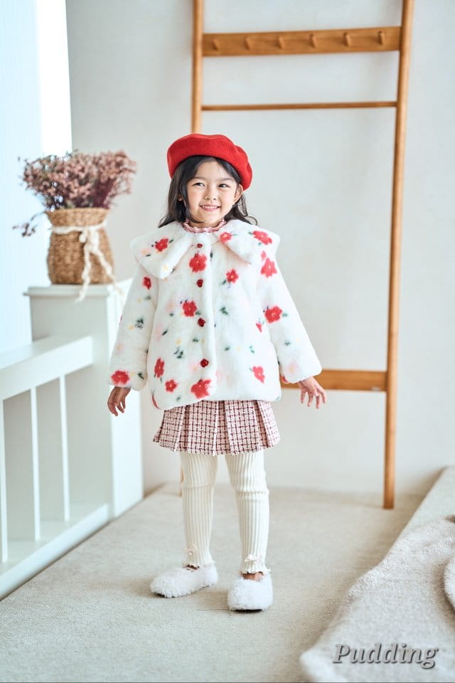 Pudding - Korean Children Fashion - #childofig - Flower Coat - 5