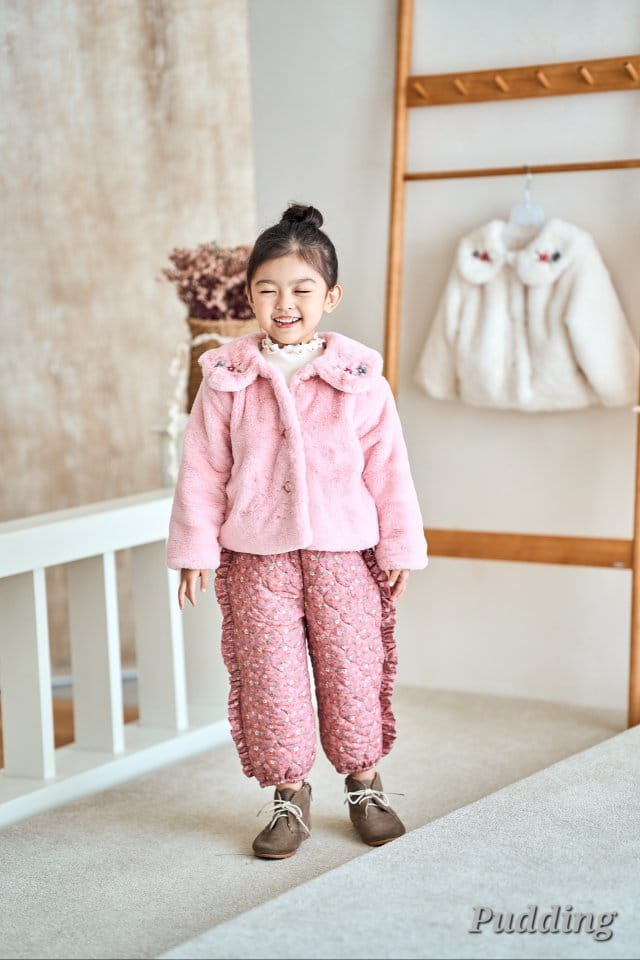 Pudding - Korean Children Fashion - #prettylittlegirls - Quilting Pants - 4