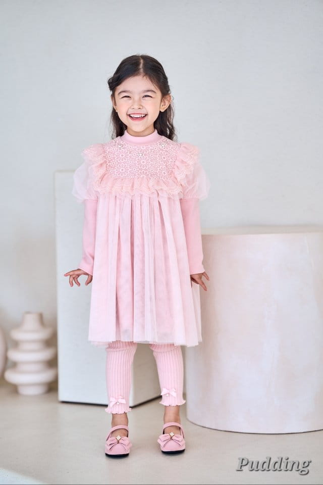 Pudding - Korean Children Fashion - #childofig - Rib Leggings - 2