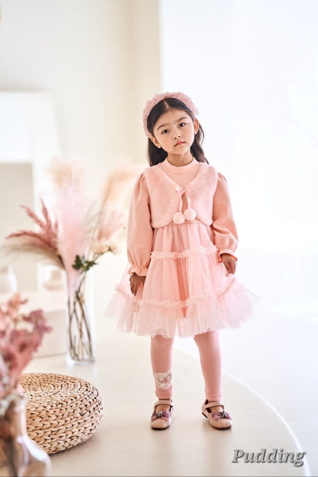 Pudding - Korean Children Fashion - #childrensboutique - Vest One-piece - 3