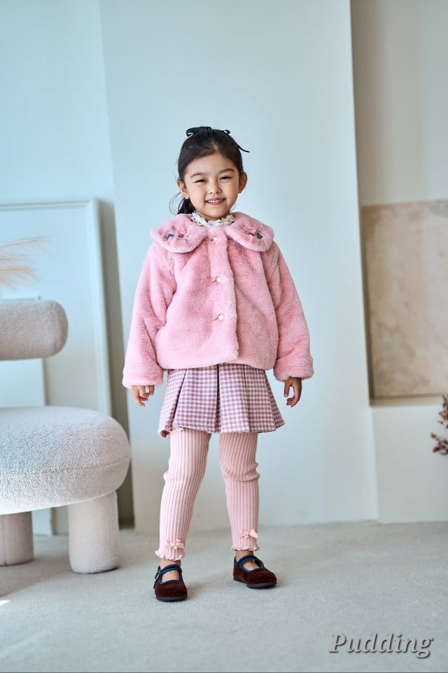 Pudding - Korean Children Fashion - #designkidswear - Rib Leggings - 5